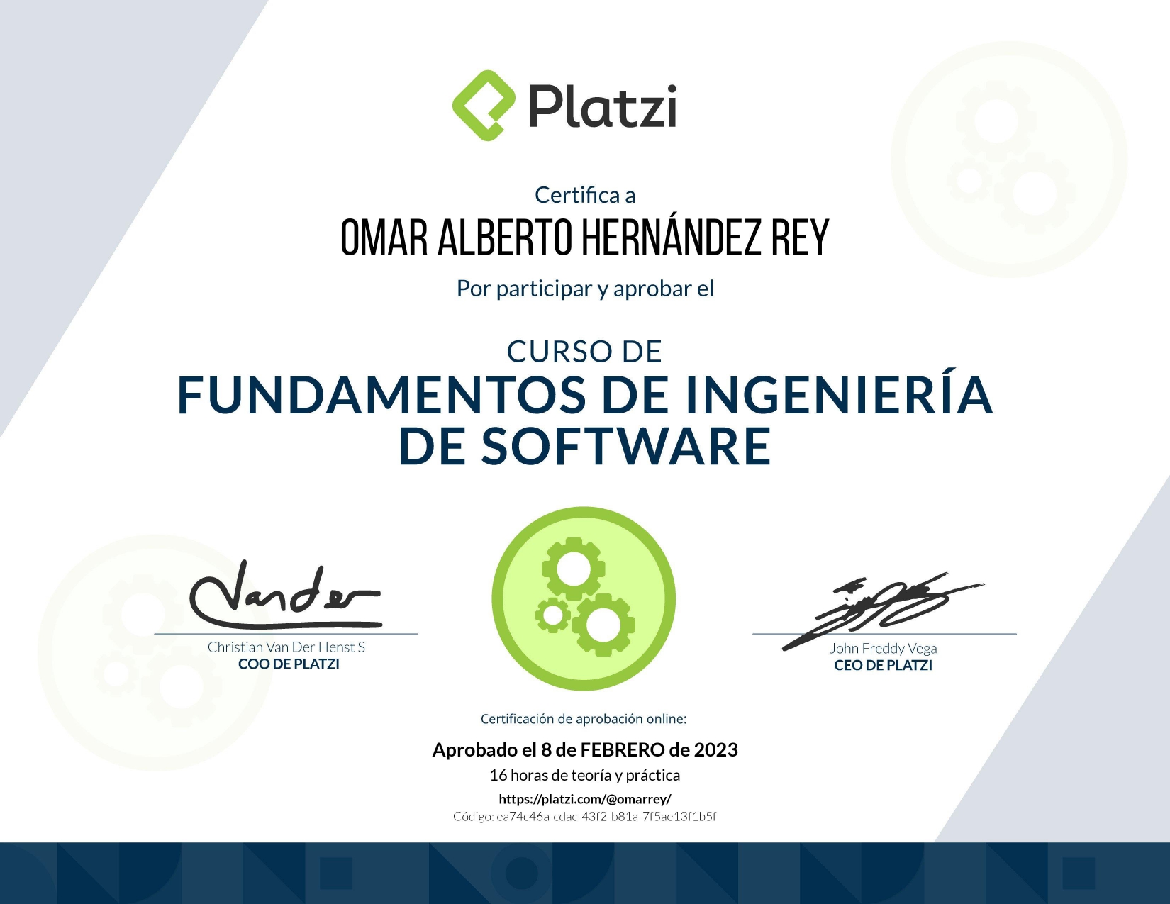 Curso de Fundamentos de Ingeniería de Software