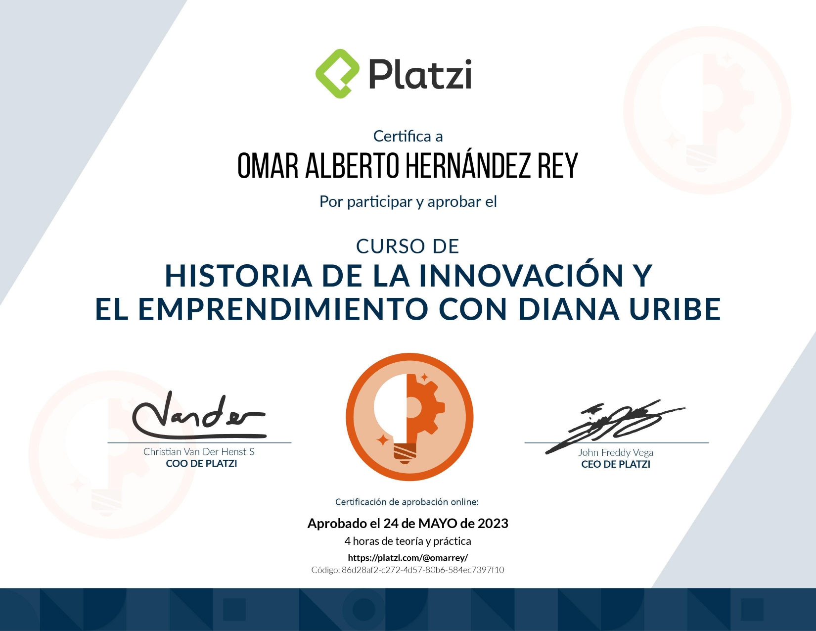 Curso de Historia de la Innovación y el Emprendimiento con Diana Uribe