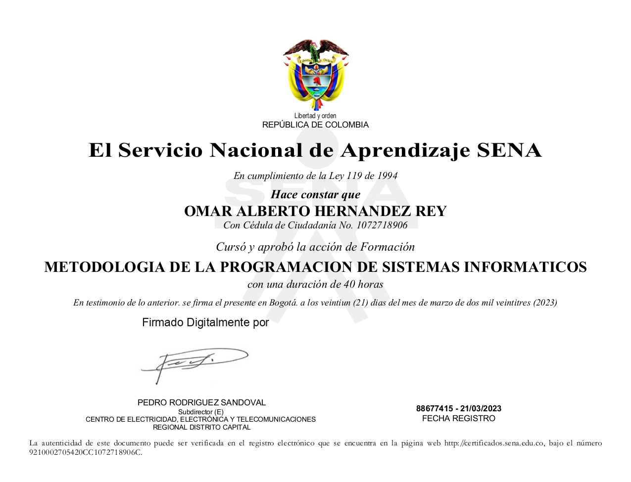 Metodología de la Programación de Sistemas Informáticos