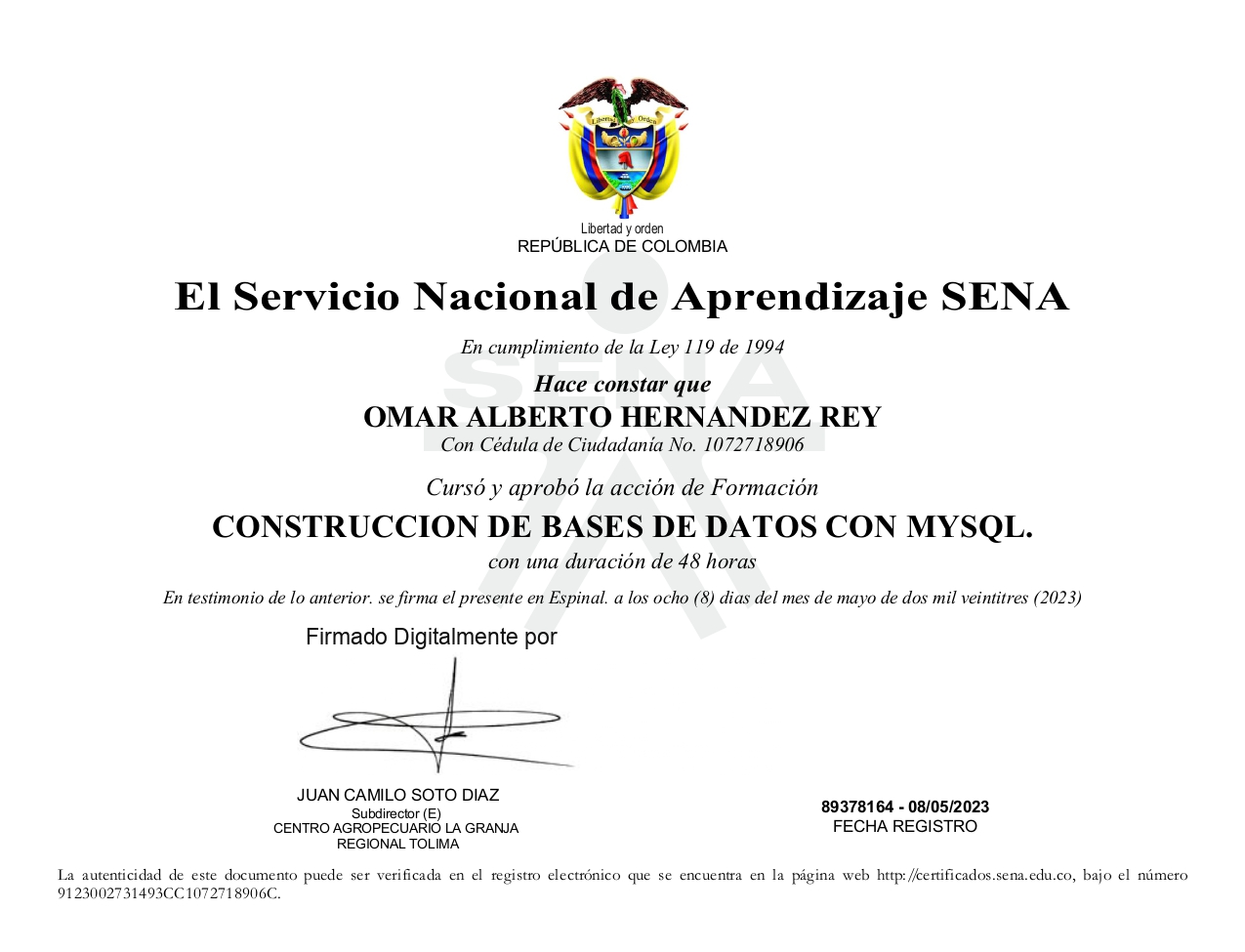 Construcción de Bases de Datos con MySQL